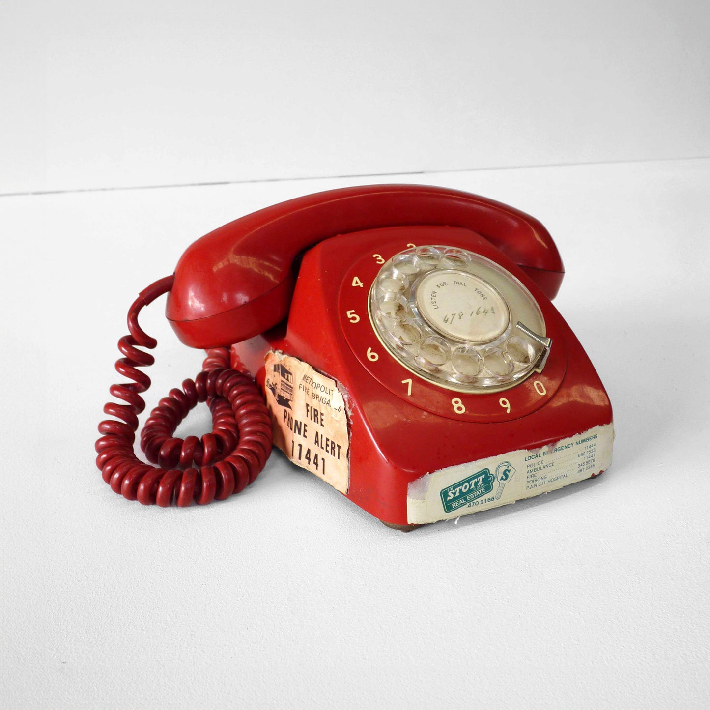 Classic Red Rotary Telephone