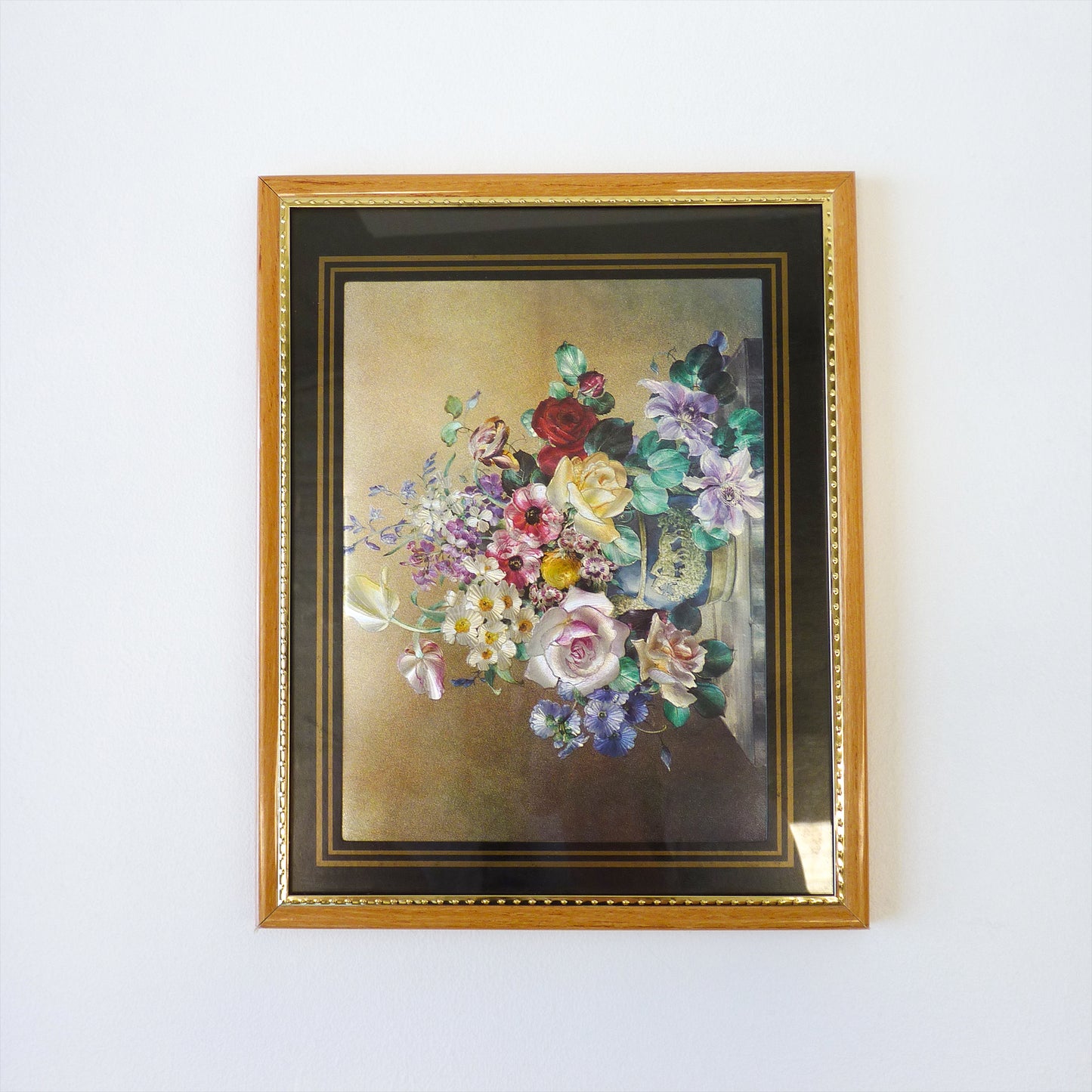 Gold & Black Timber Photo Frame