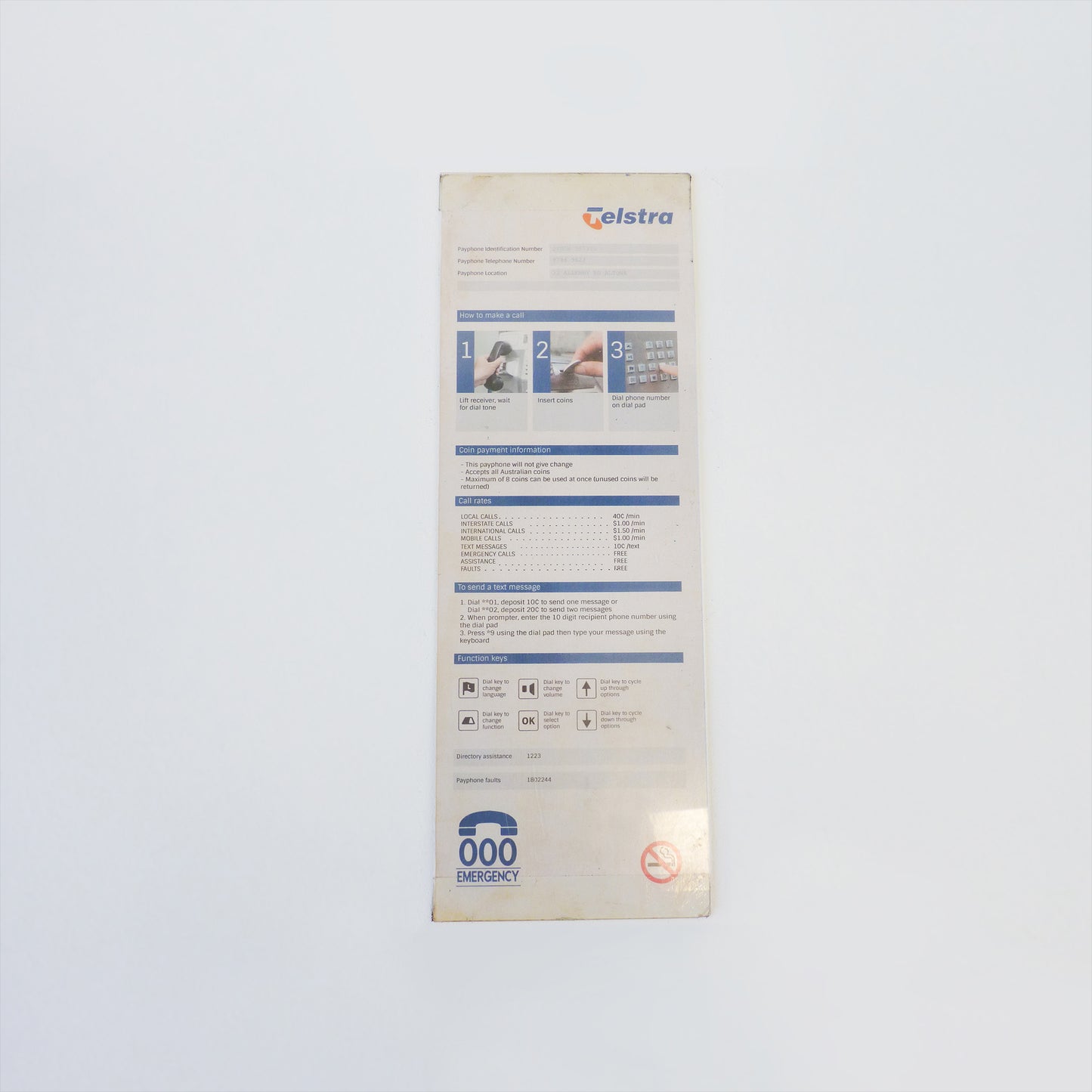 Telstra Phone Box Signage