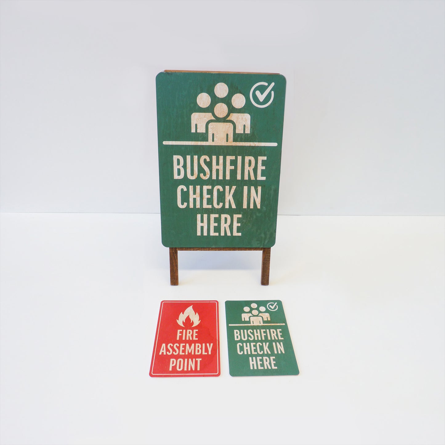 Small Bushfire Check In Sign