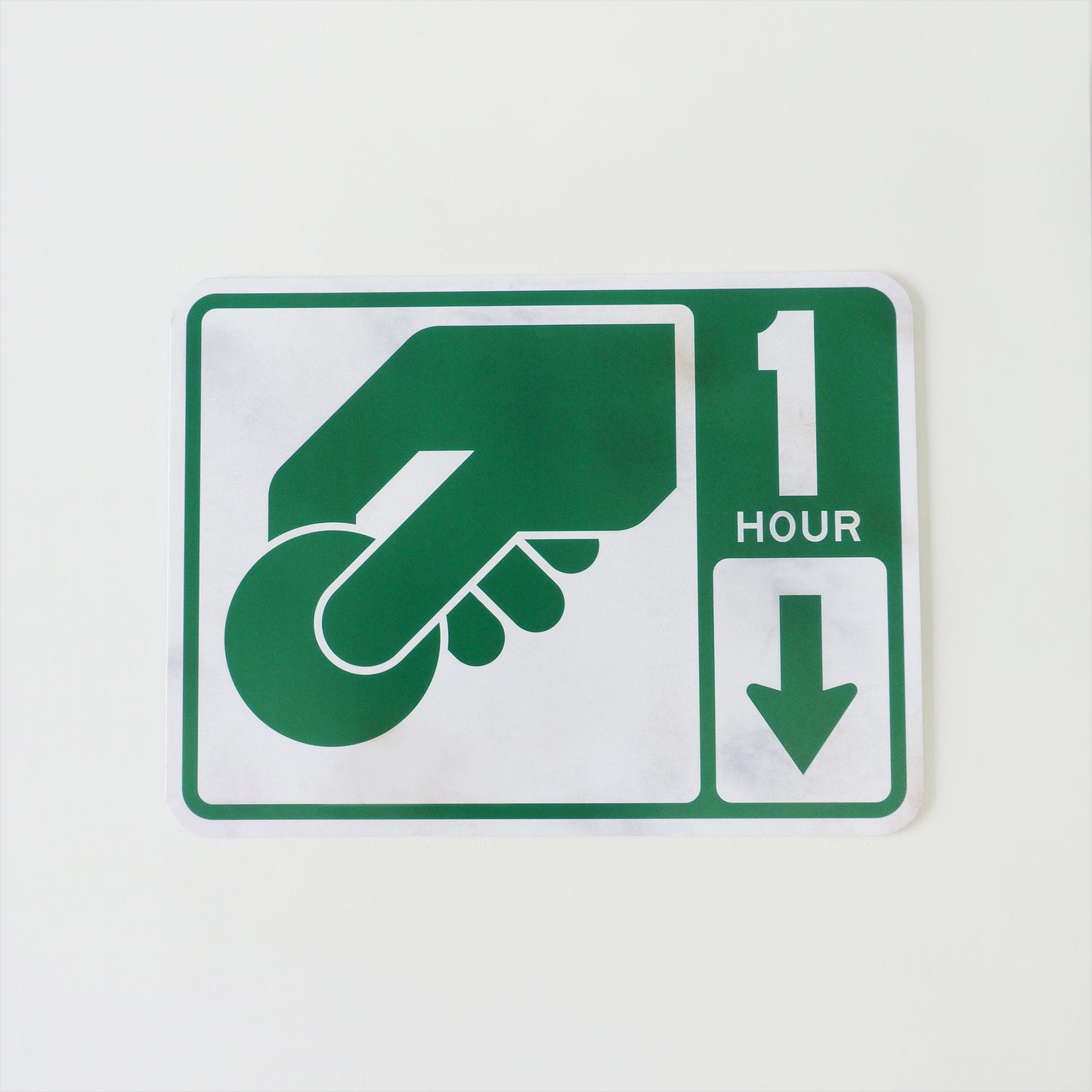 1 Hour Coin Parking Sign