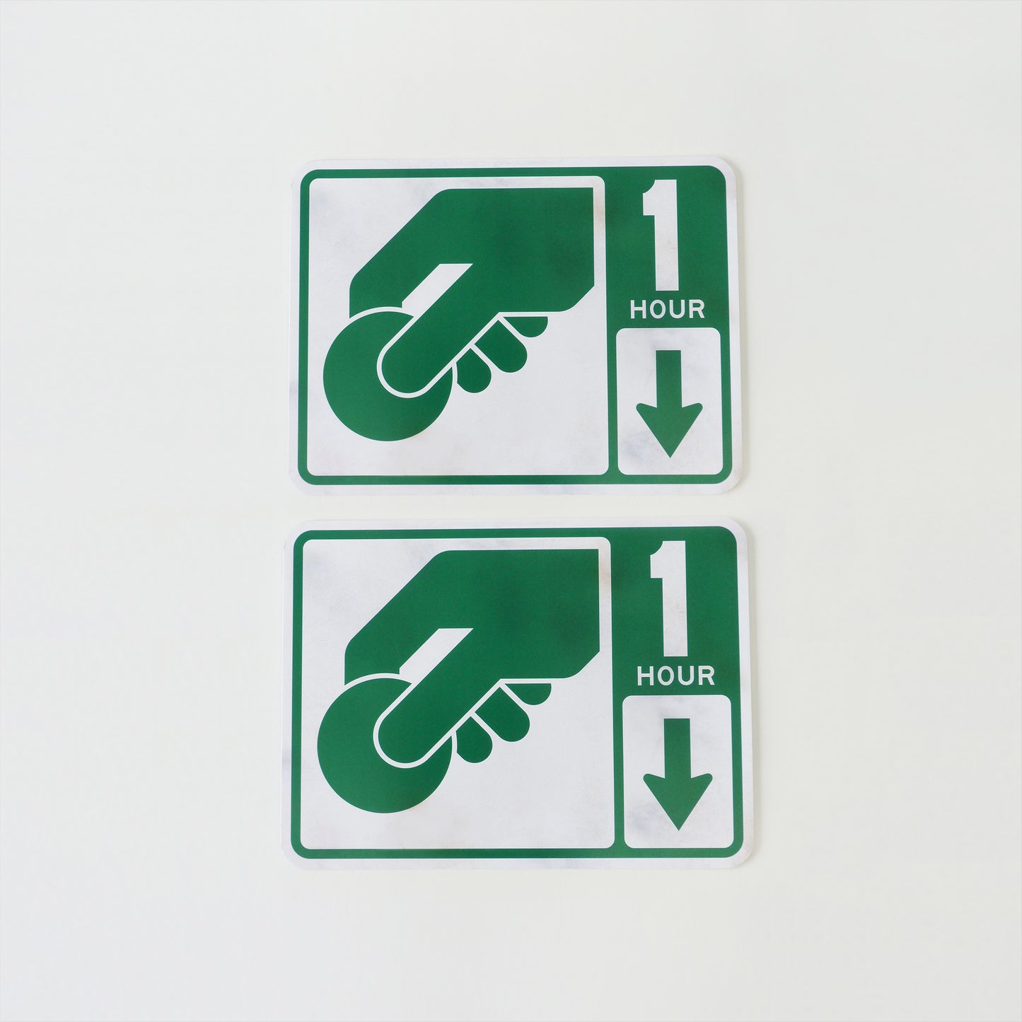 1 Hour Coin Parking Sign