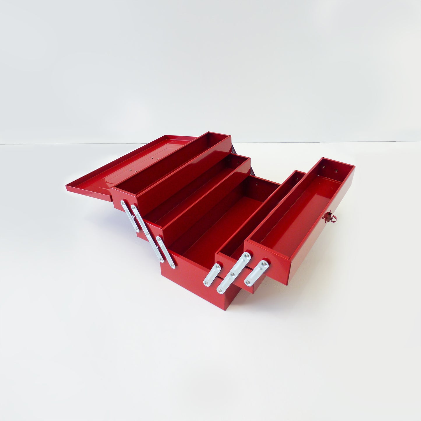 Red Metal Expanding Toolbox