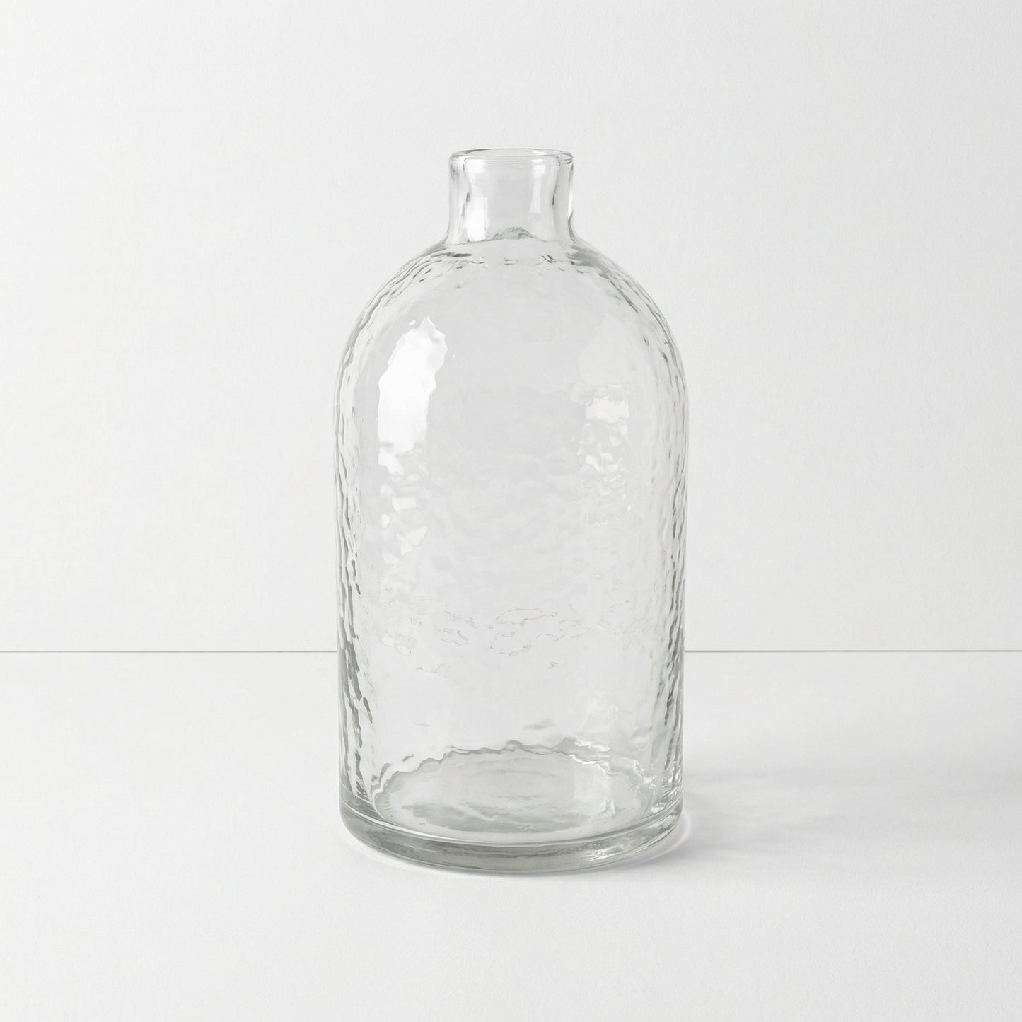 Hammered Glass Bottle