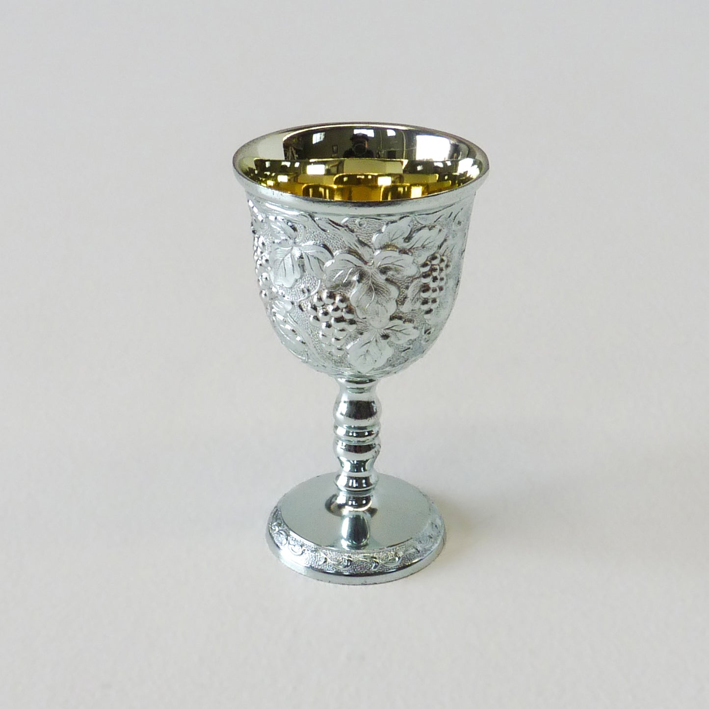 Vintage Metal Wine Goblets