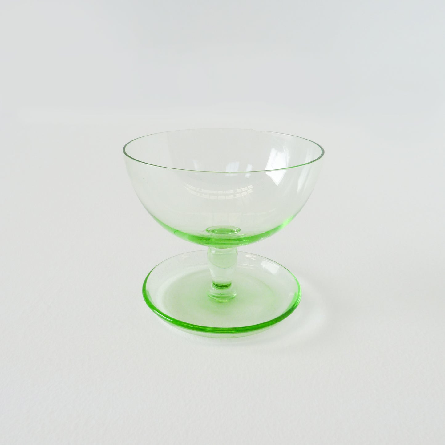 Coloured Glass Champagne Saucers