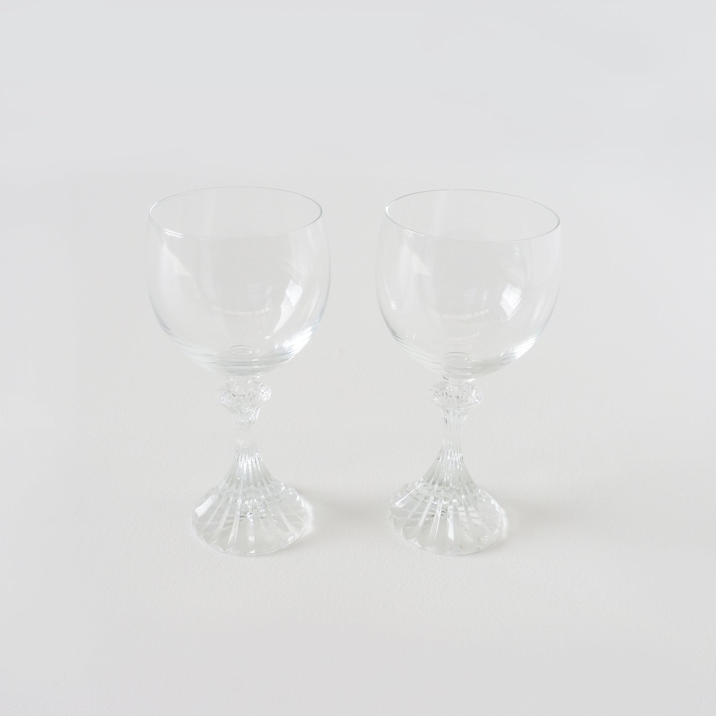 Vintage Crystal Wine Glass Set