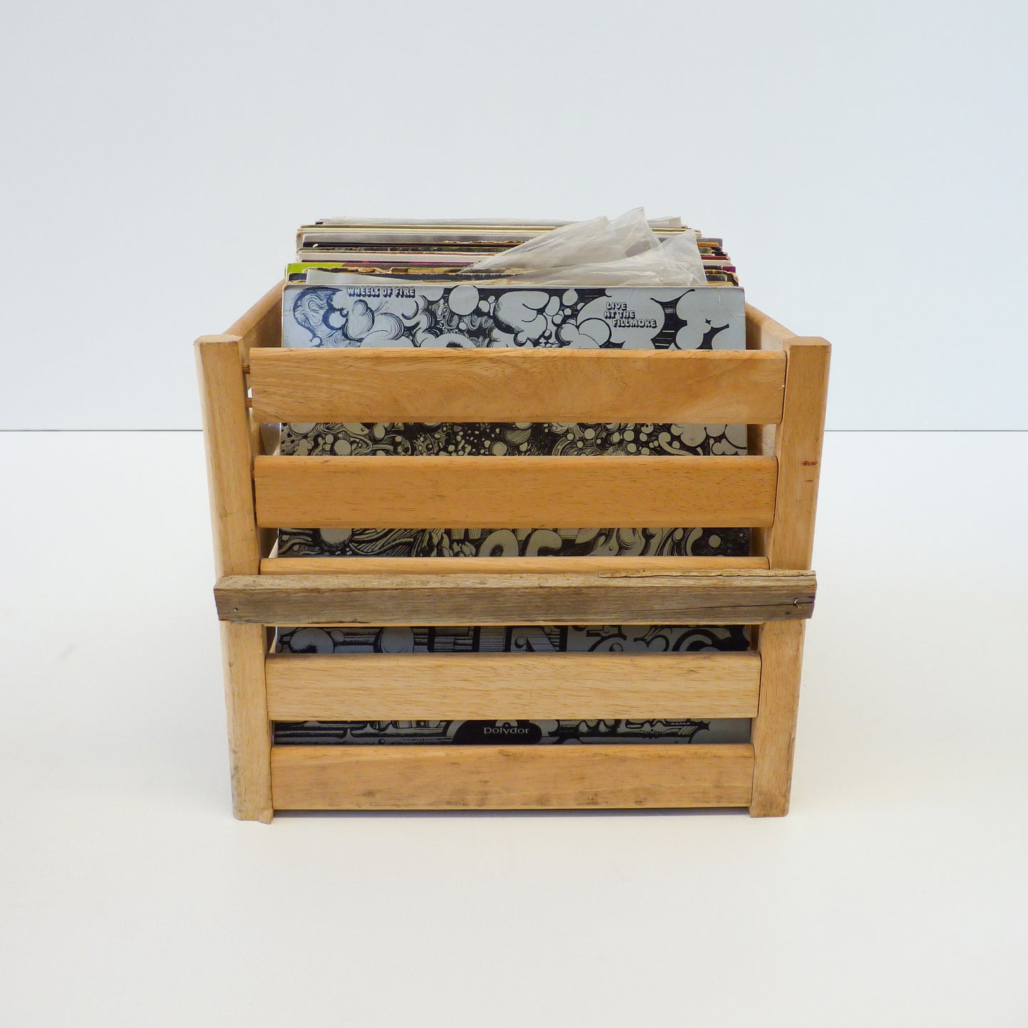 Wooden Crate For Vinyls