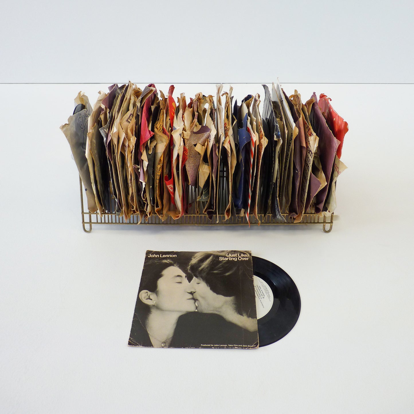 Metal Rack With 7’’ Vinyls