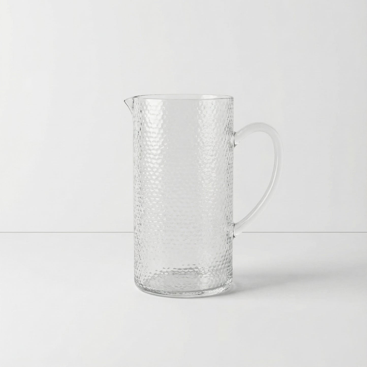 Textured Glass Pitcher