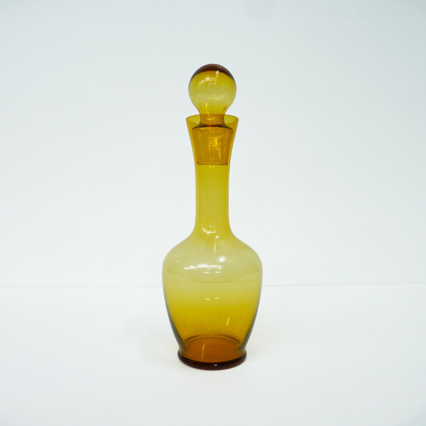 Amber Glass Retro Decanter