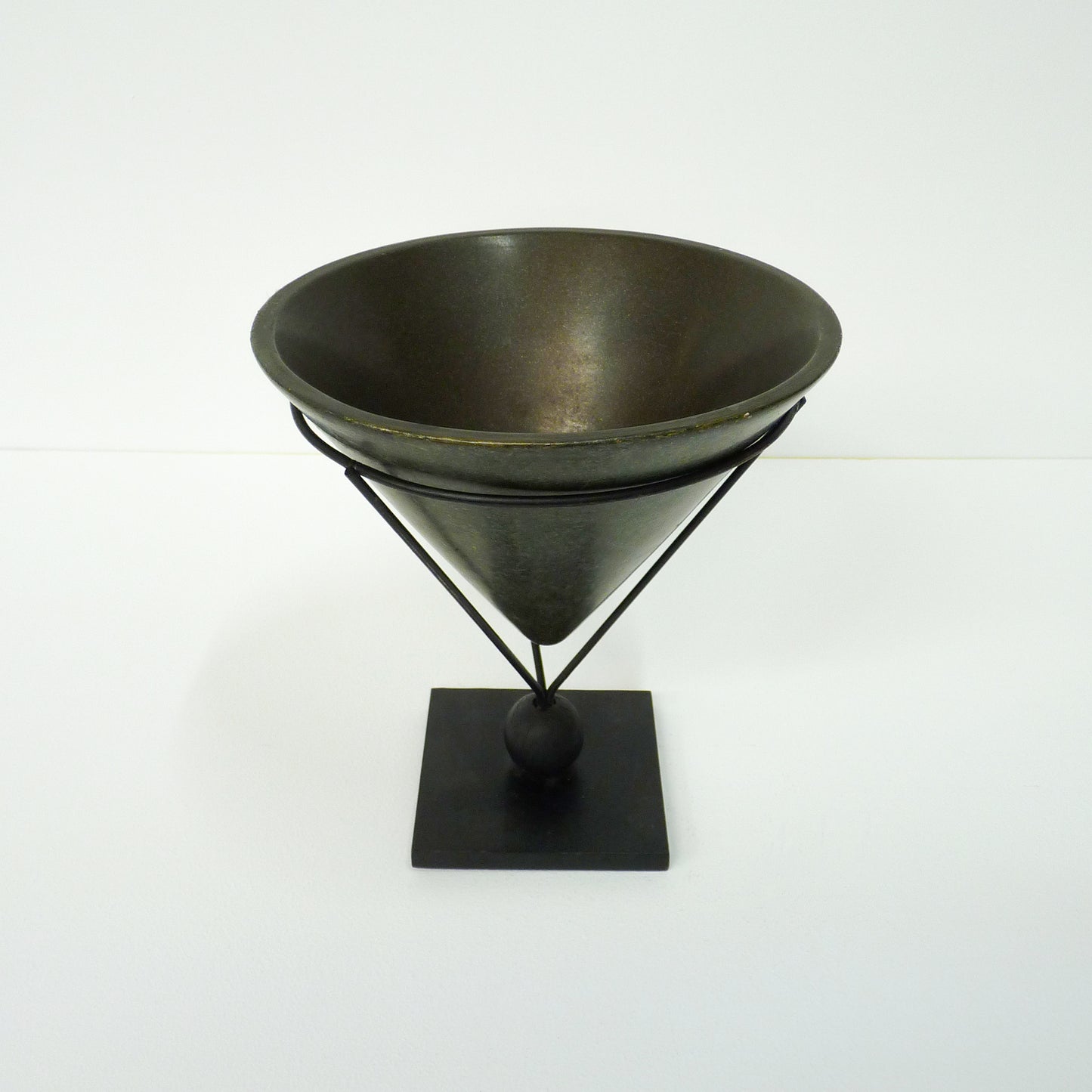 Metallic Cone Table Ornament