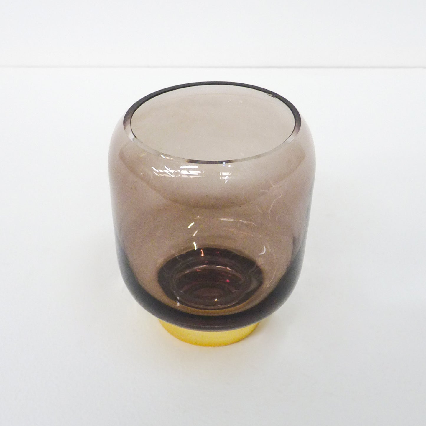 Black Glass Candleholder