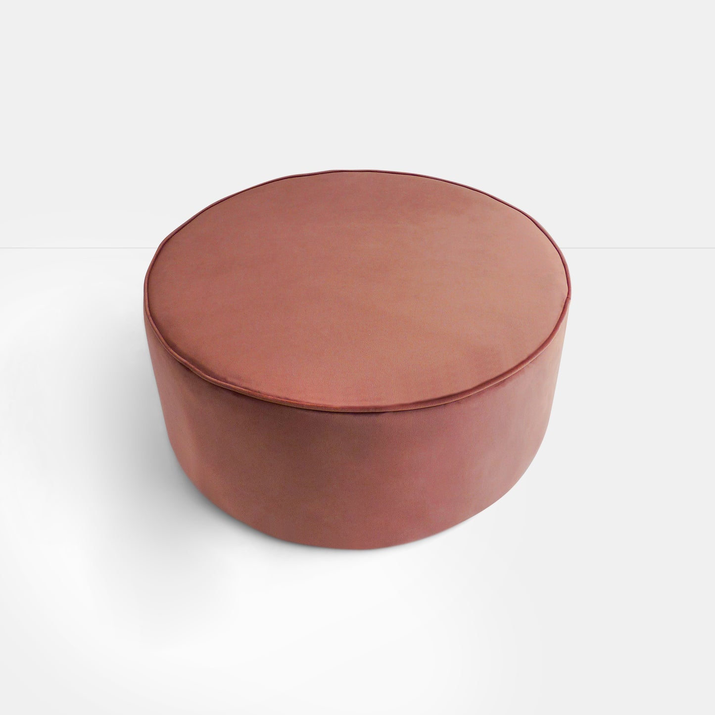 Pink Velvet Ottoman