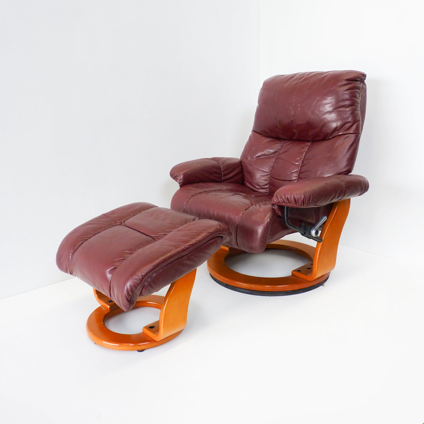 Maroon Reclining Armchair