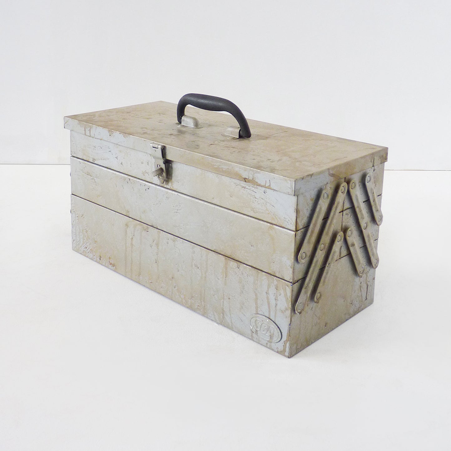 Grey Metal Expanding Toolbox