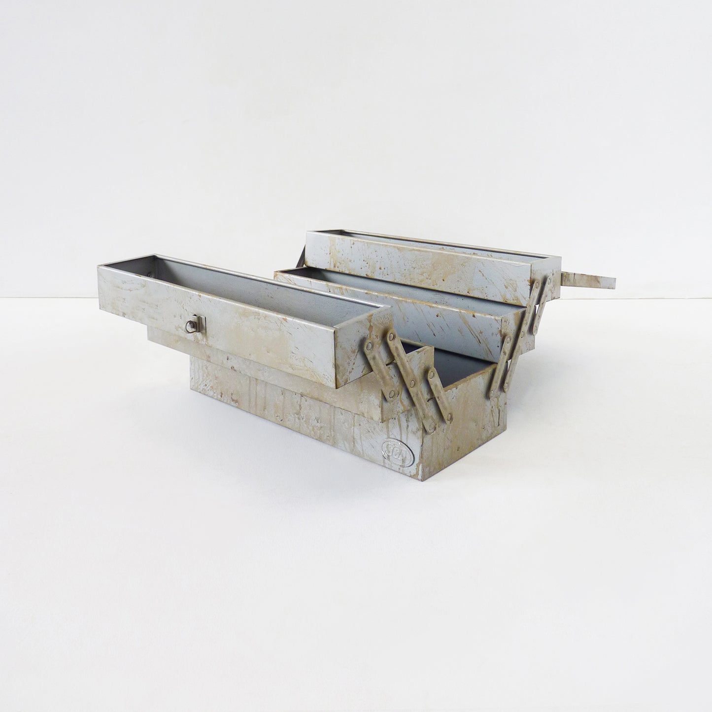 Grey Metal Expanding Toolbox