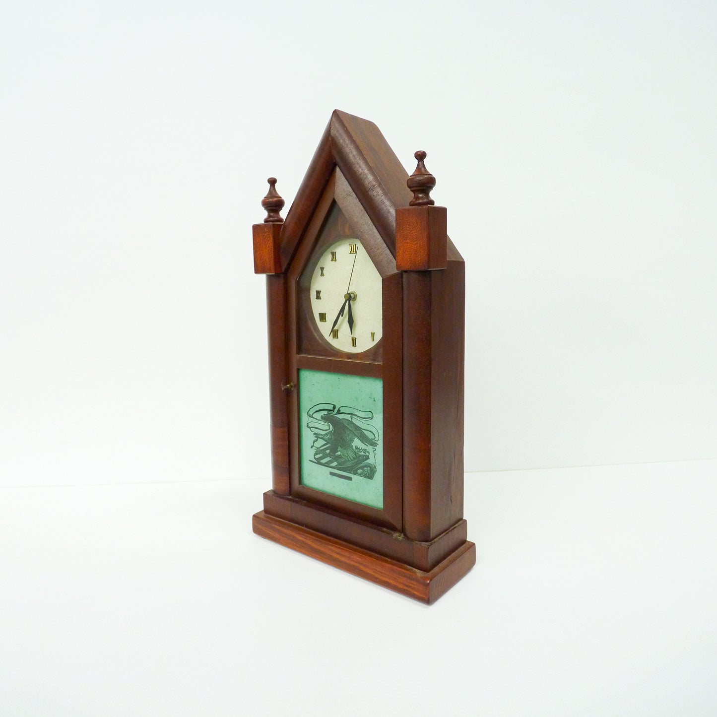 Timber Mantle Clock