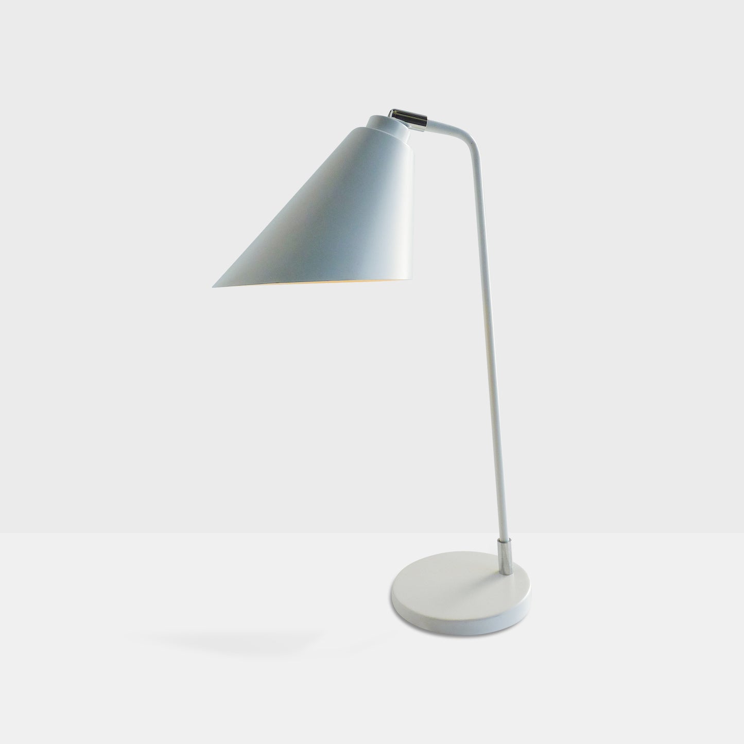 Off-White Metal Desk Lamp