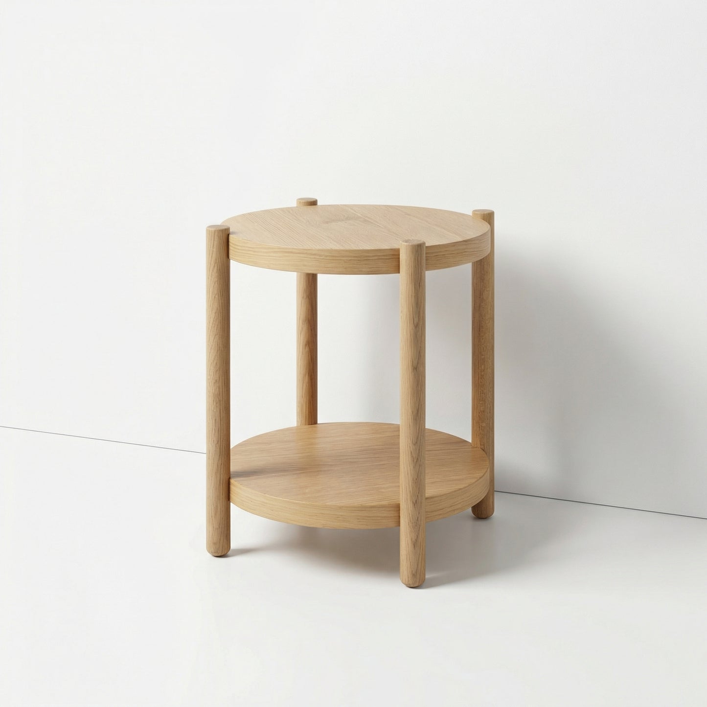 Button Timber Side Tables