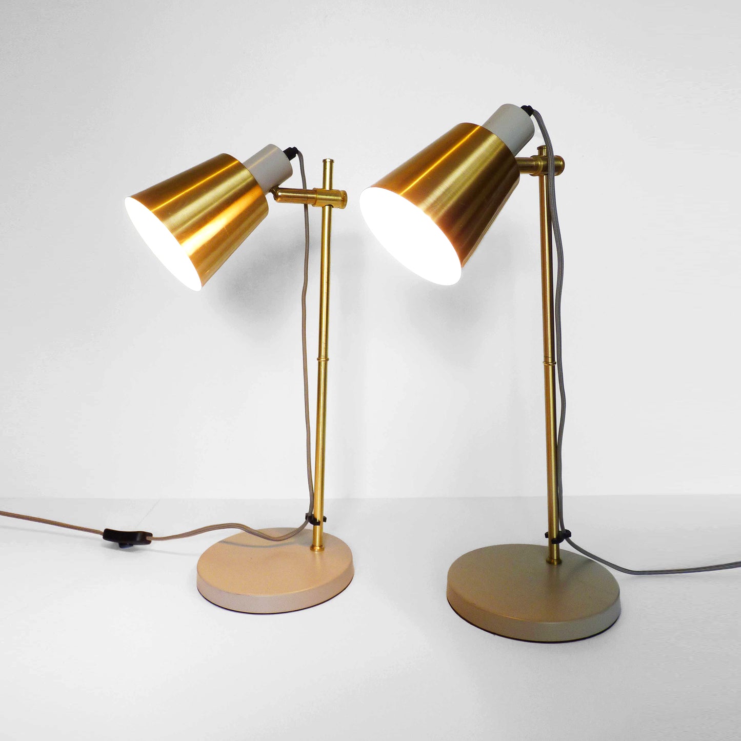 Gold Metal Desk Lamp