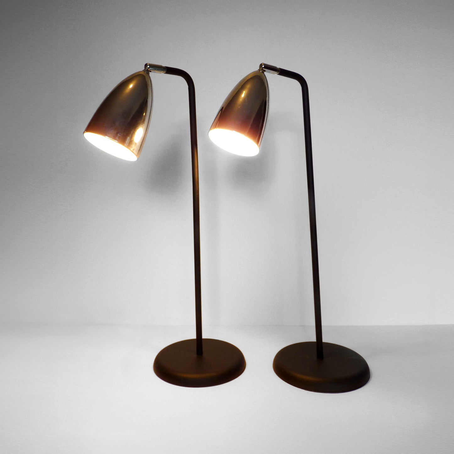 Chrome Bedside Lamp Set