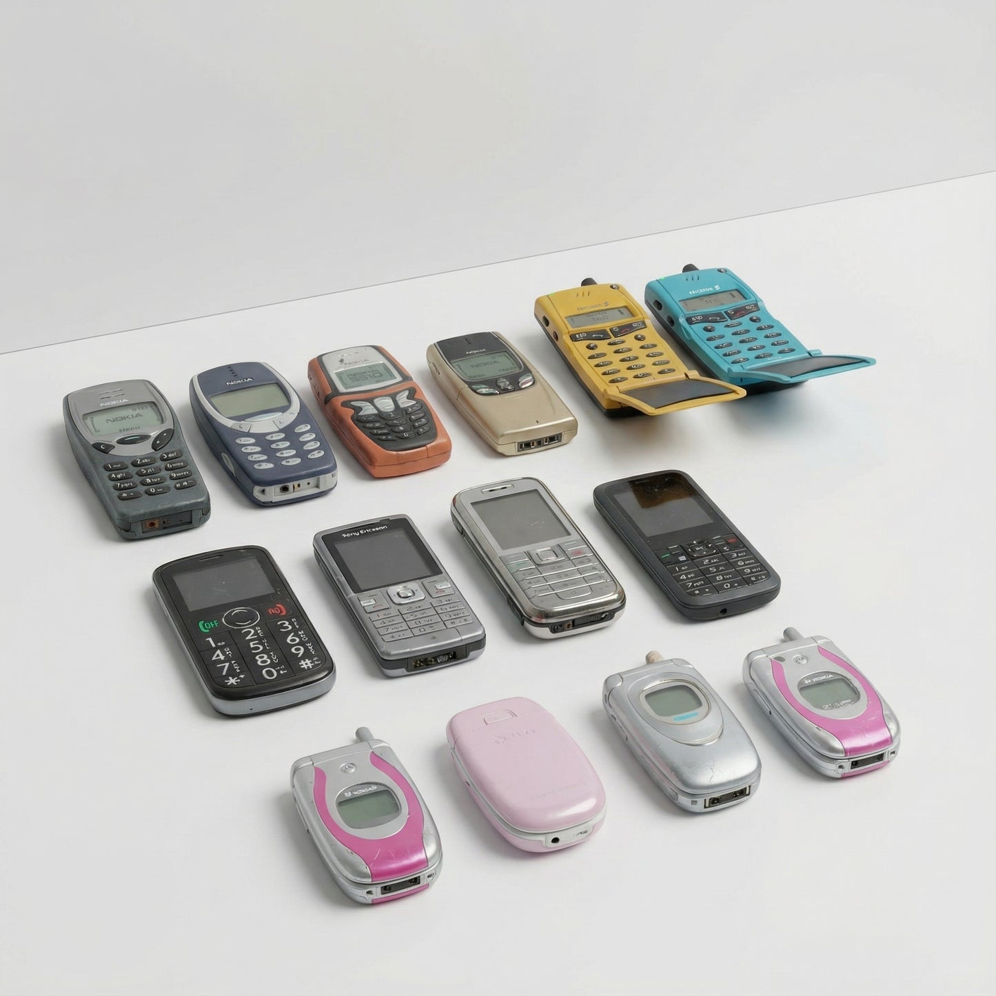 Vintage Mobile Phone Set