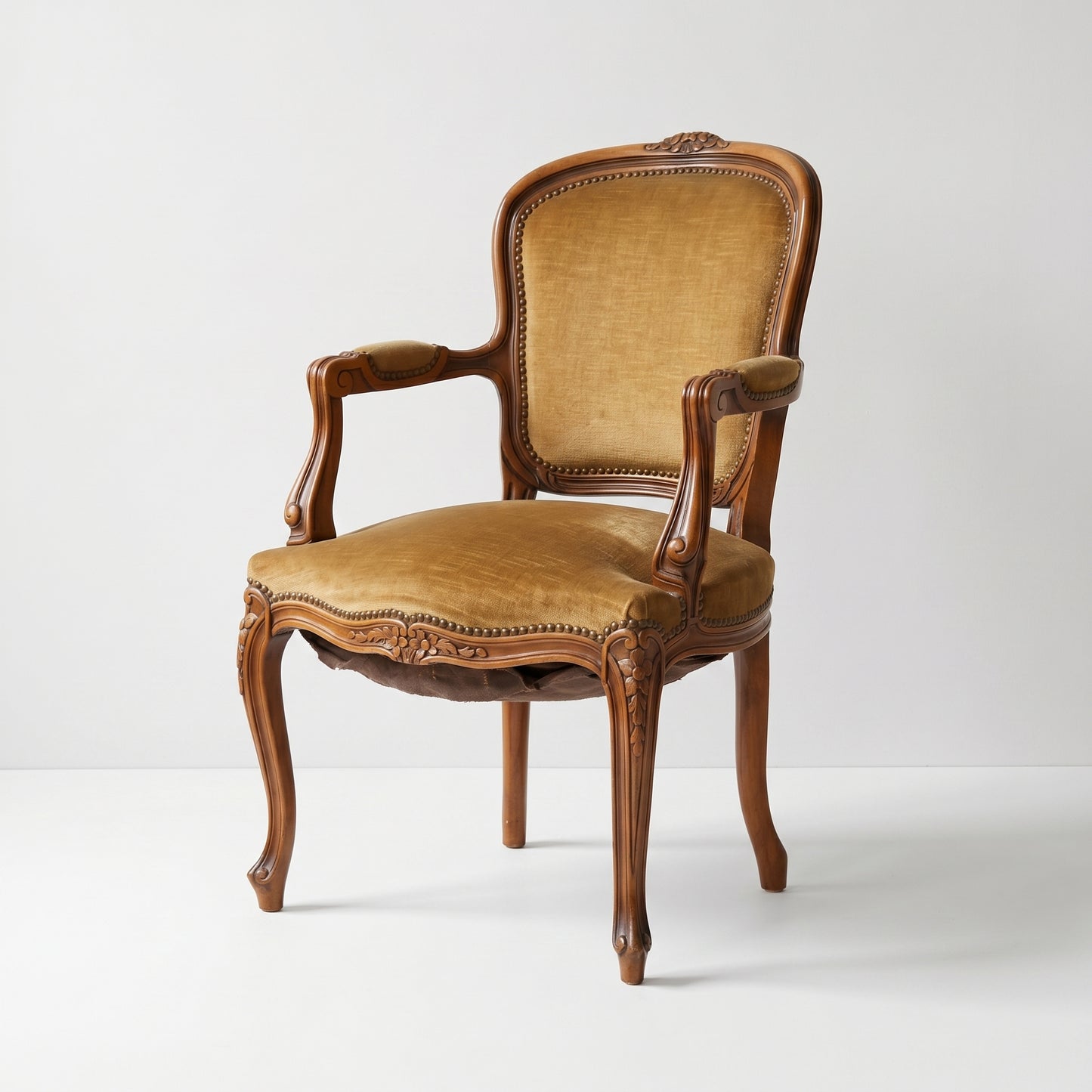 Gold Velvet Armchair