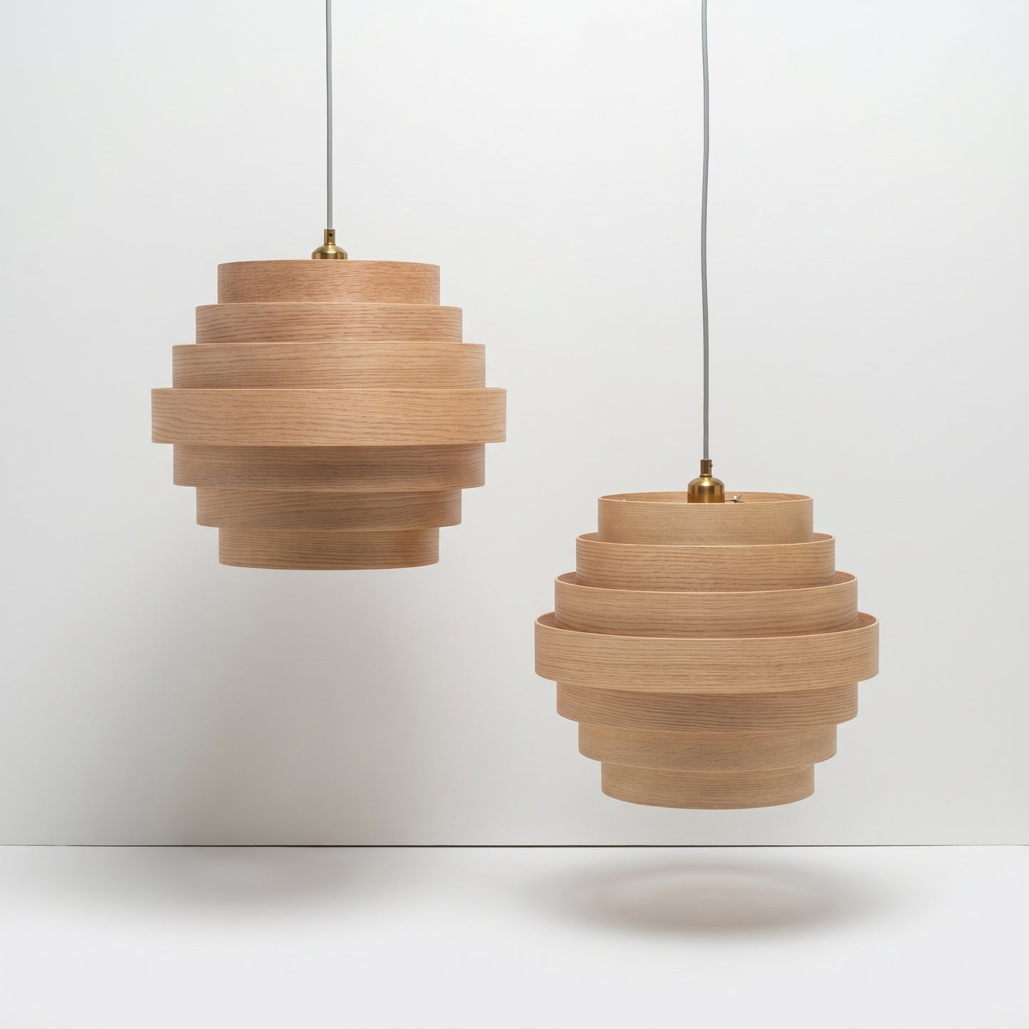 Layered Timber Pendant Light