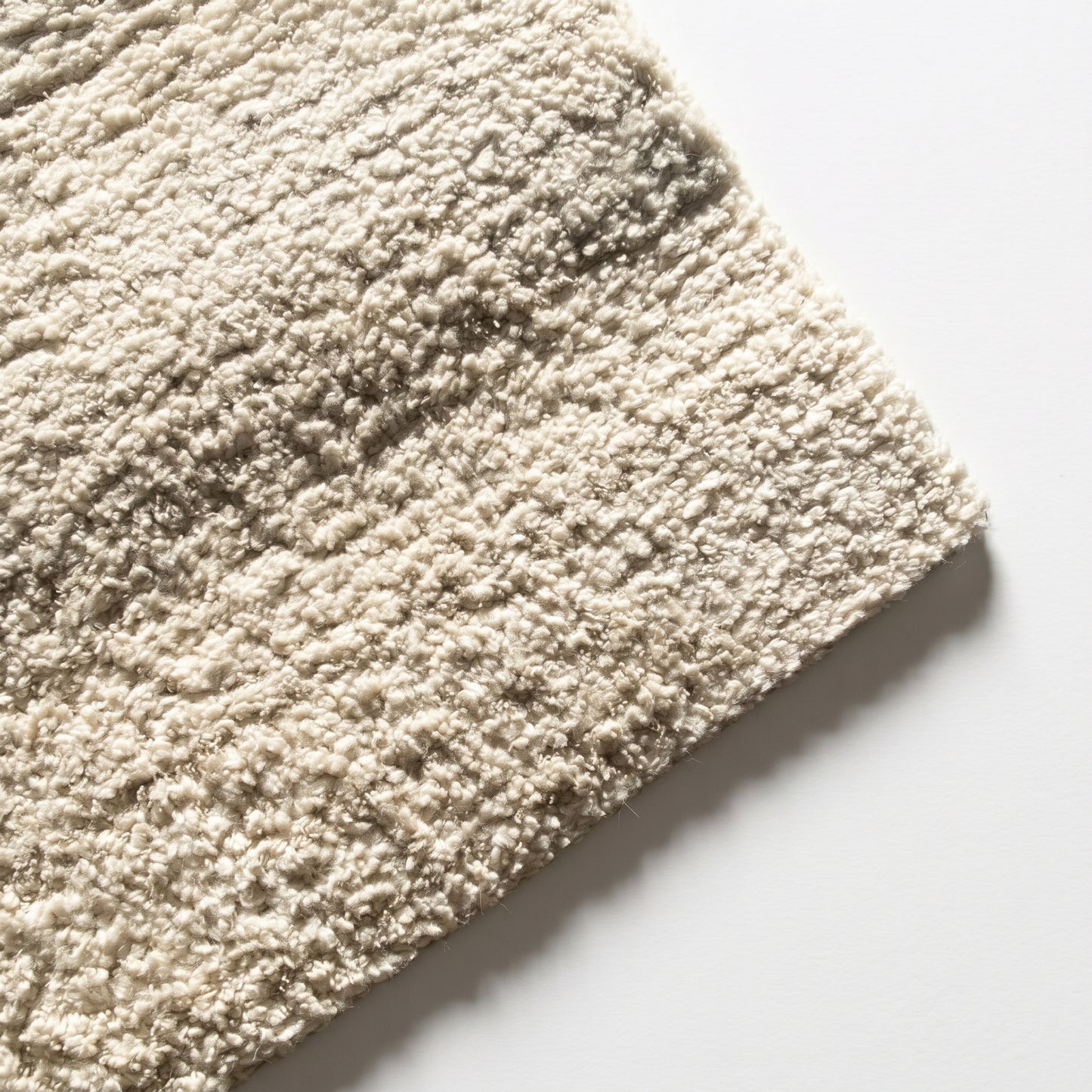 Large Cream Textured Rug