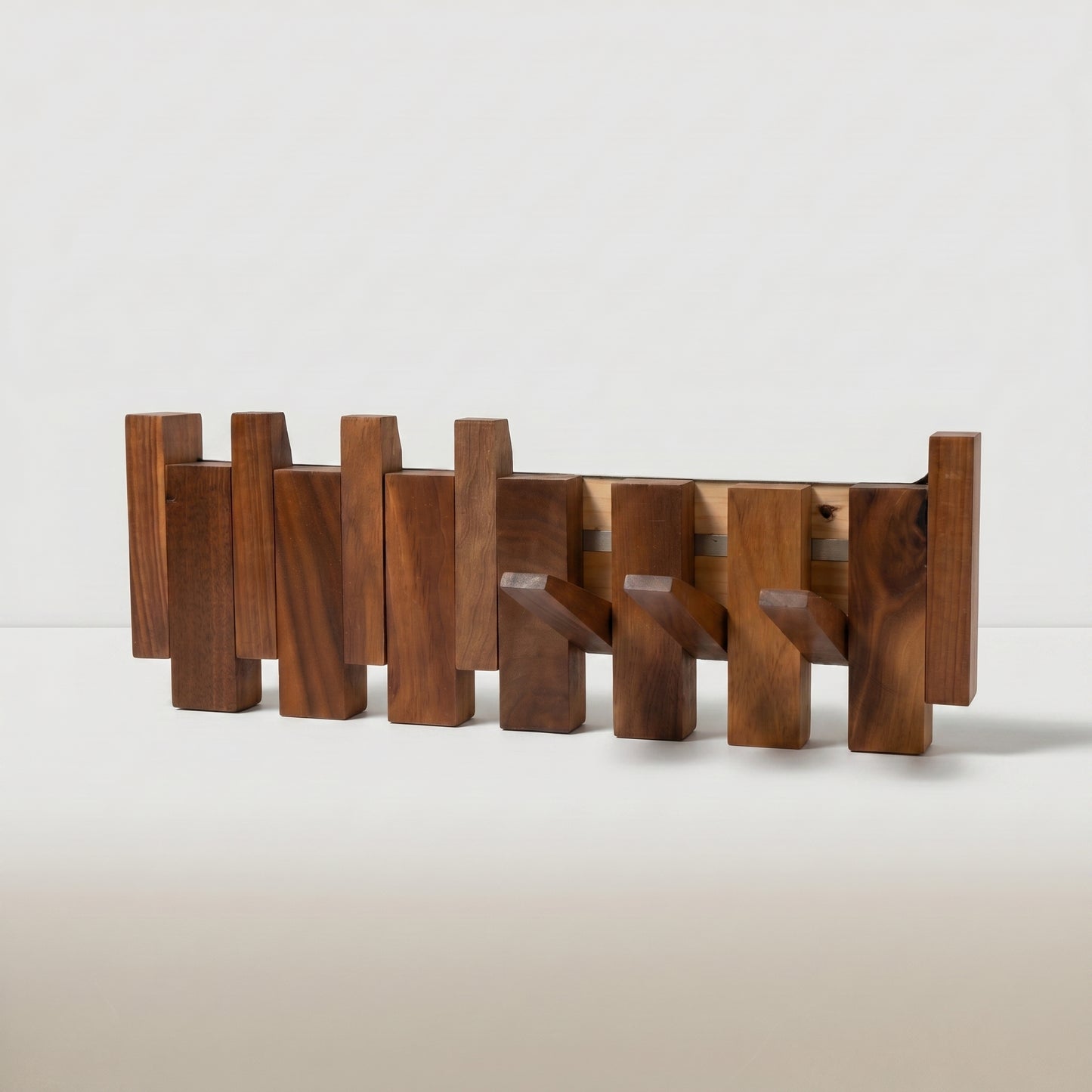 Modern Timber Wall Rack