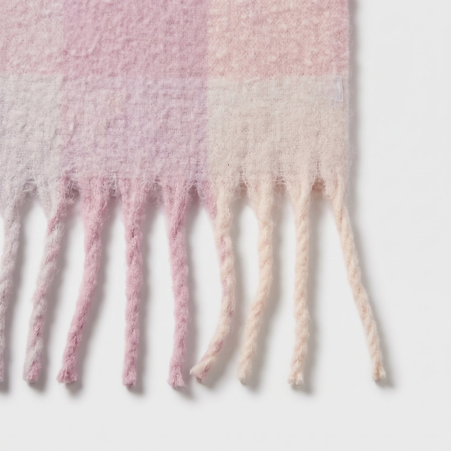 Pink Plaid Scarf