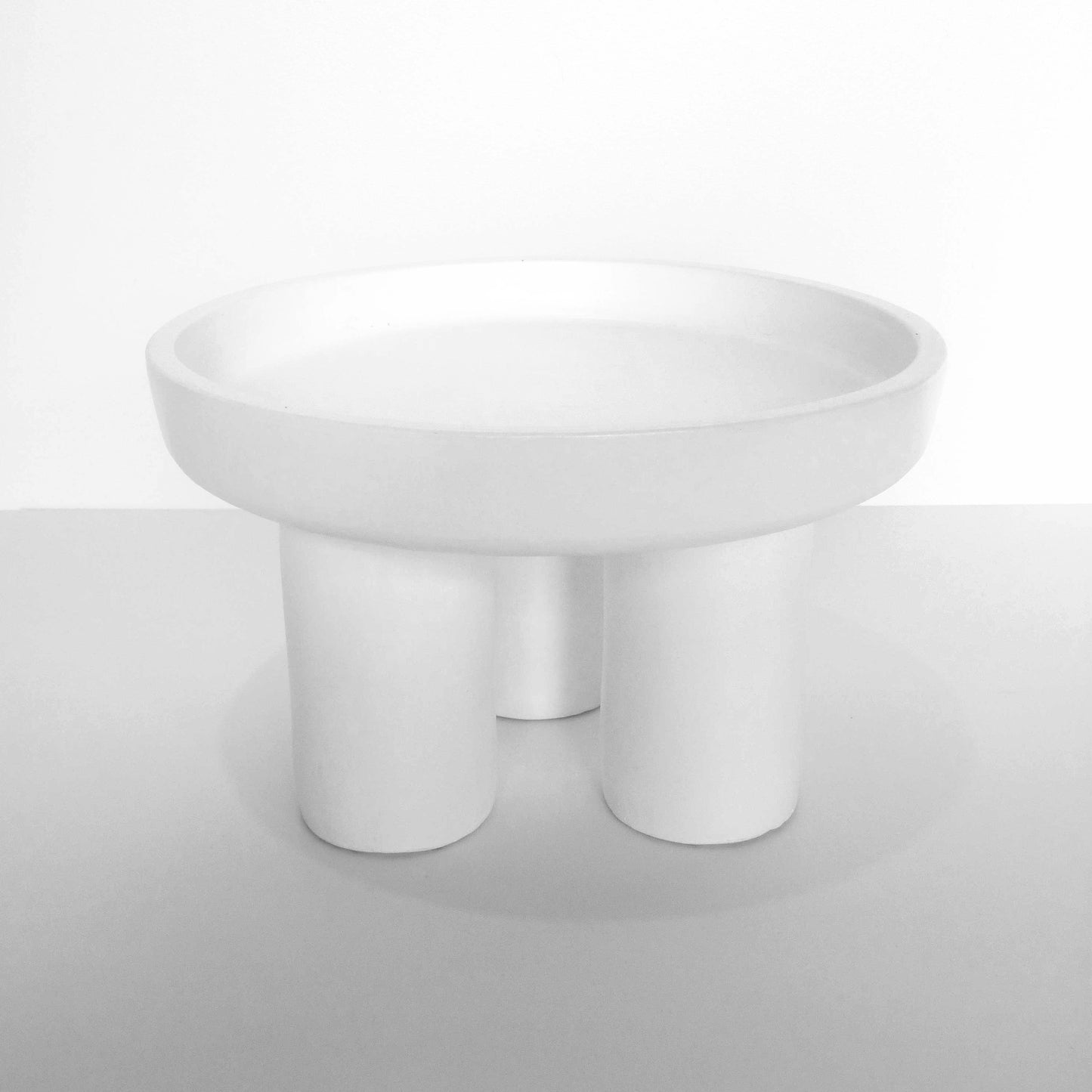 White Tripod Fruit Bowl
