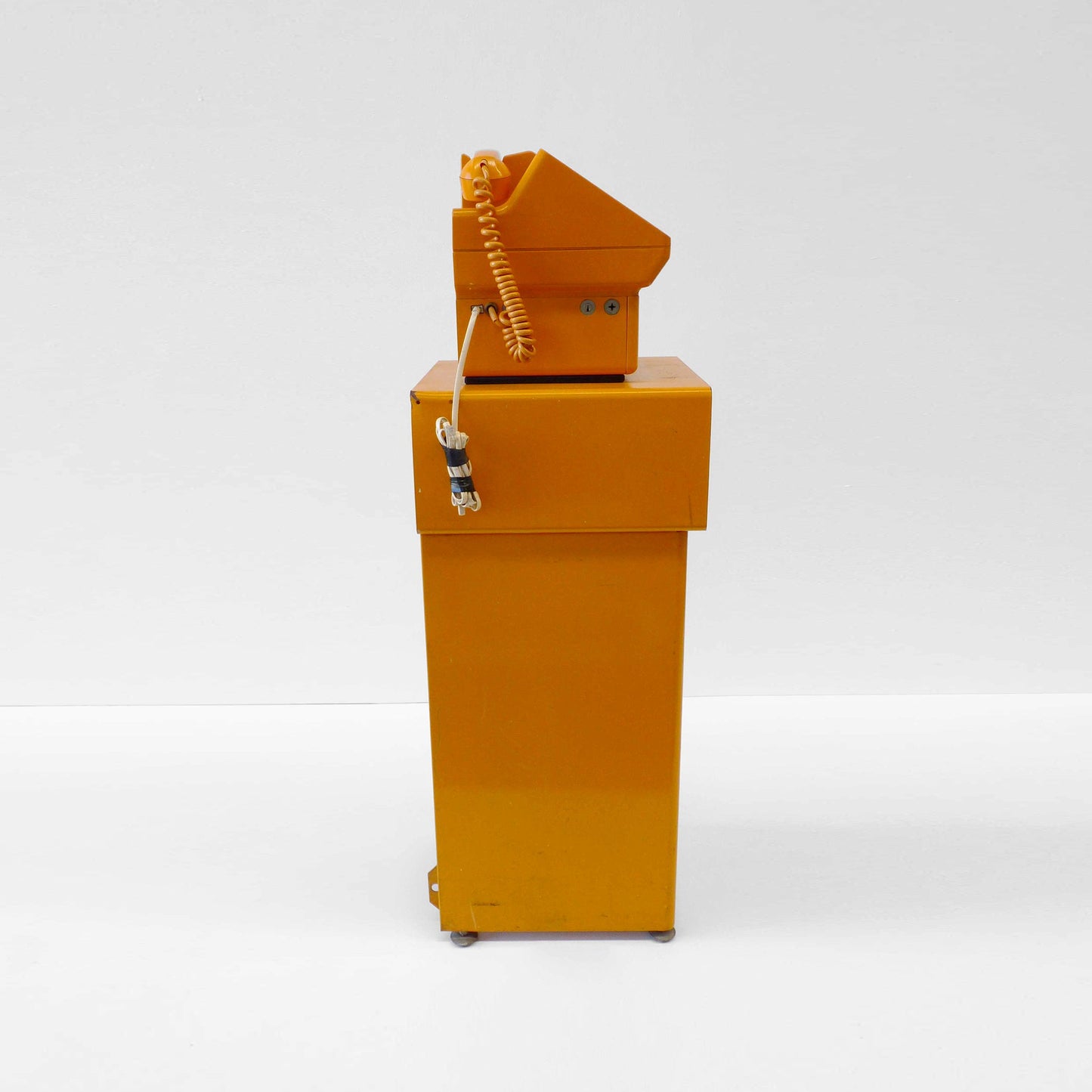 Telecom Orange Payphone With Matching Base