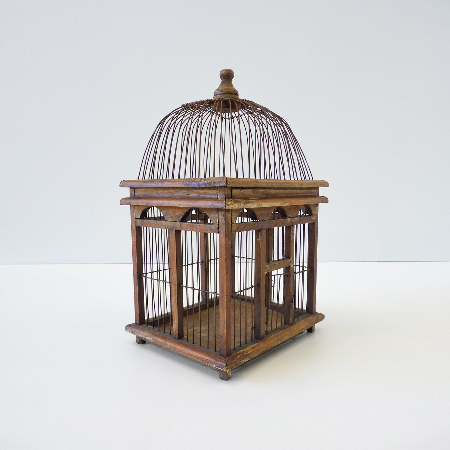 Antique Wooden Bird Cage