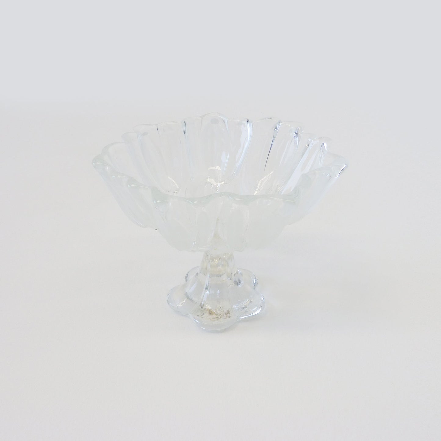 Vintage Glass Pedestal Bowl