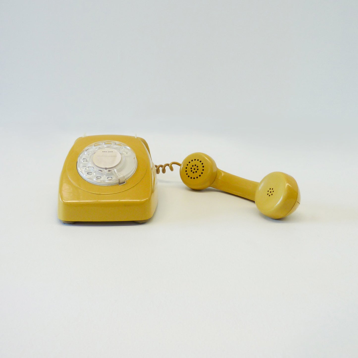 Vintage Mustard Yellow Rotary Phone