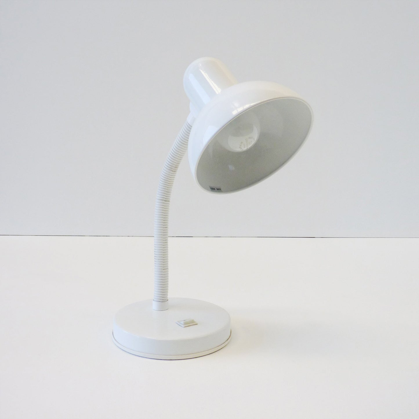 White Metal Desk Lamp