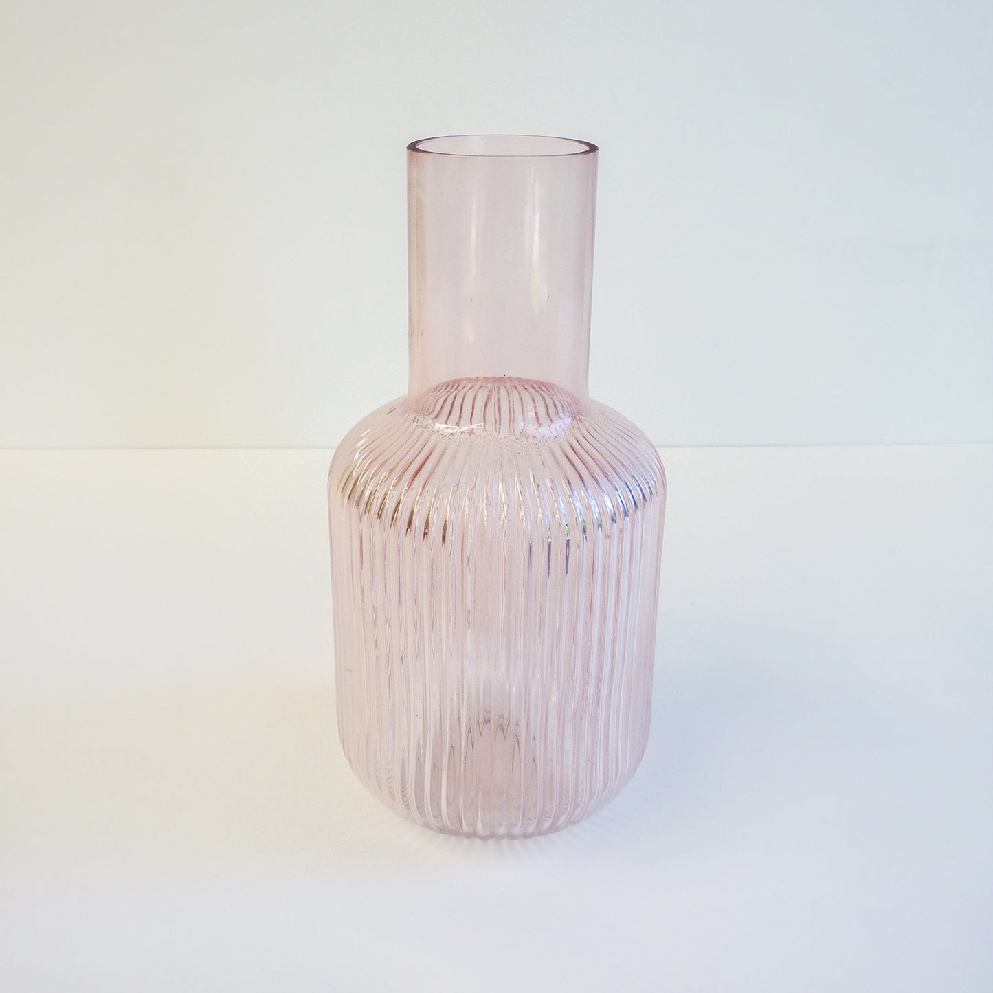 Pink Fluted Vase