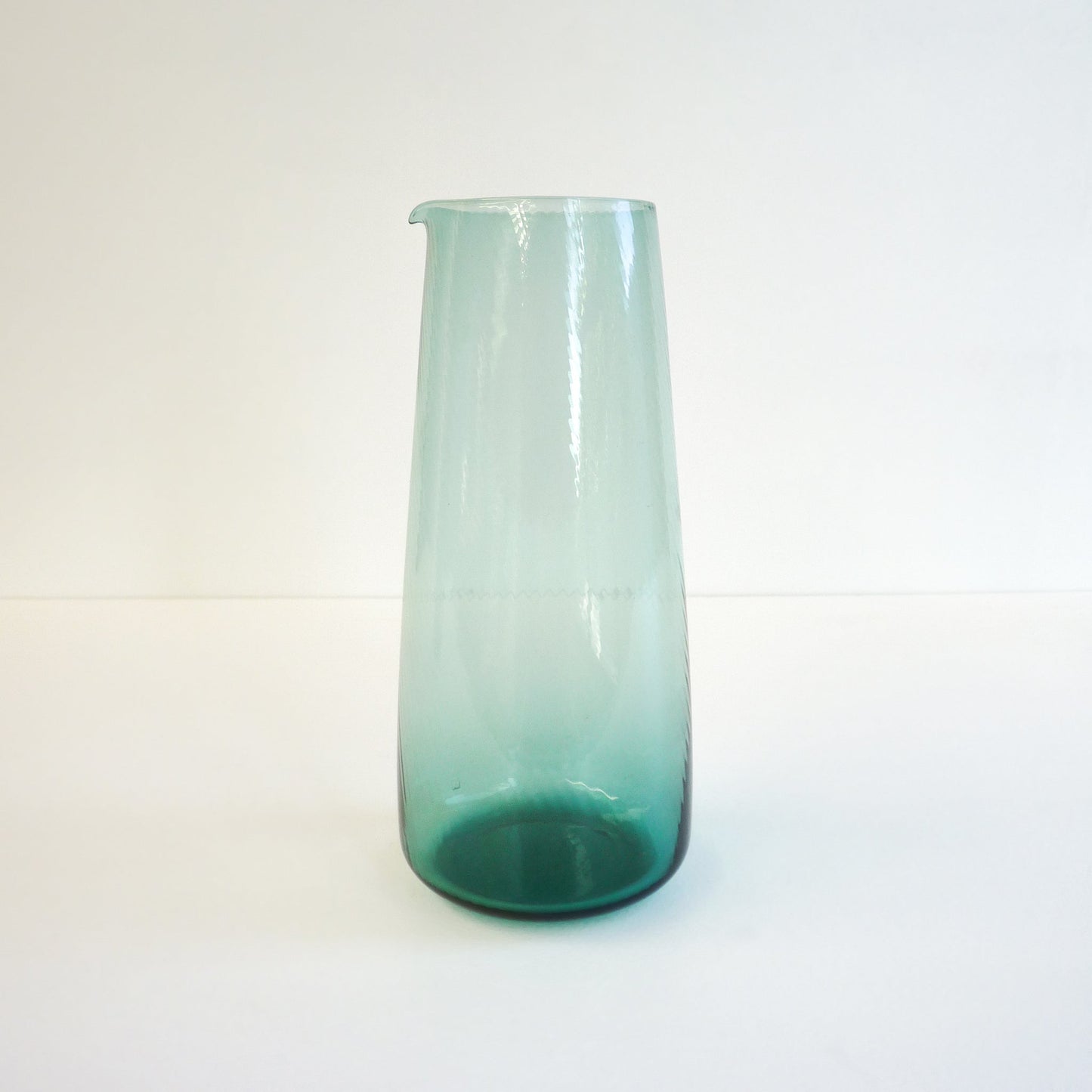 Blue Glass & Jug Set