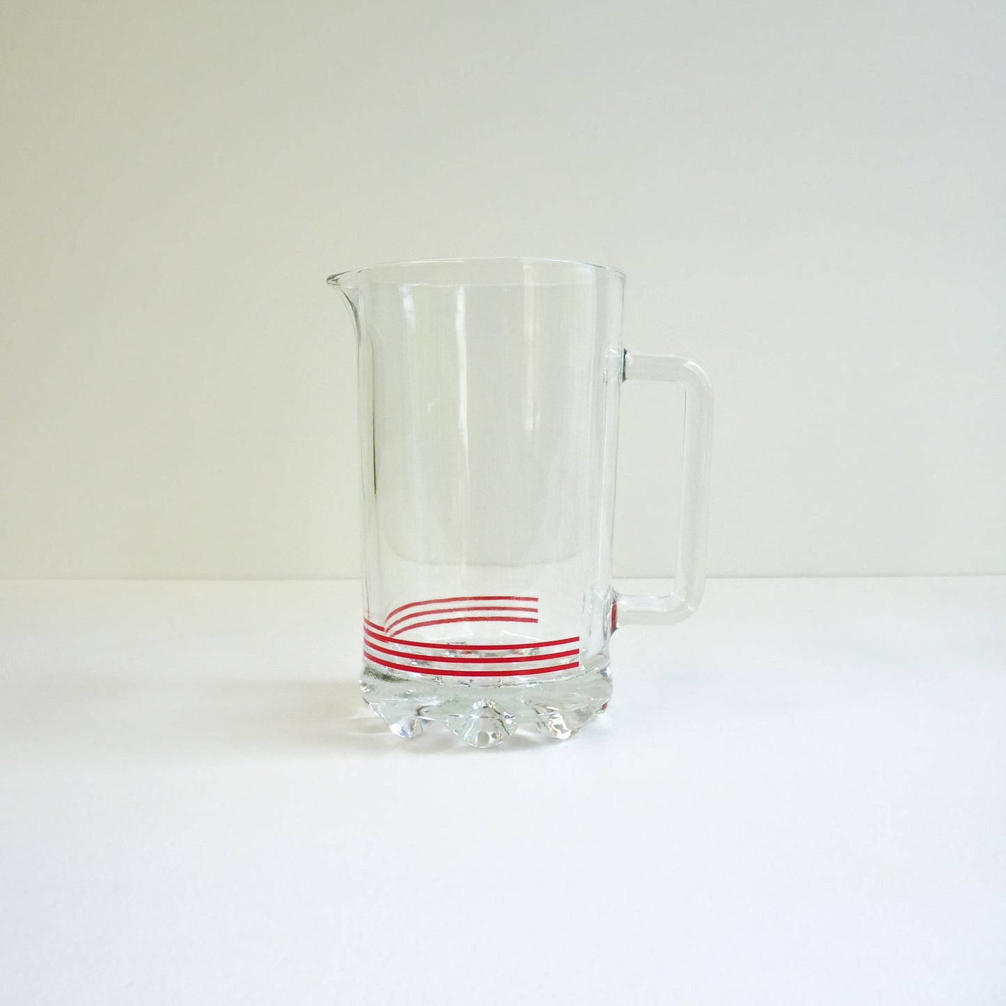 Red Striped Glassware Set