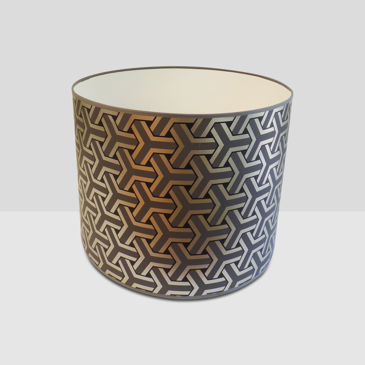 Modern Silver / Black Lamp Shade