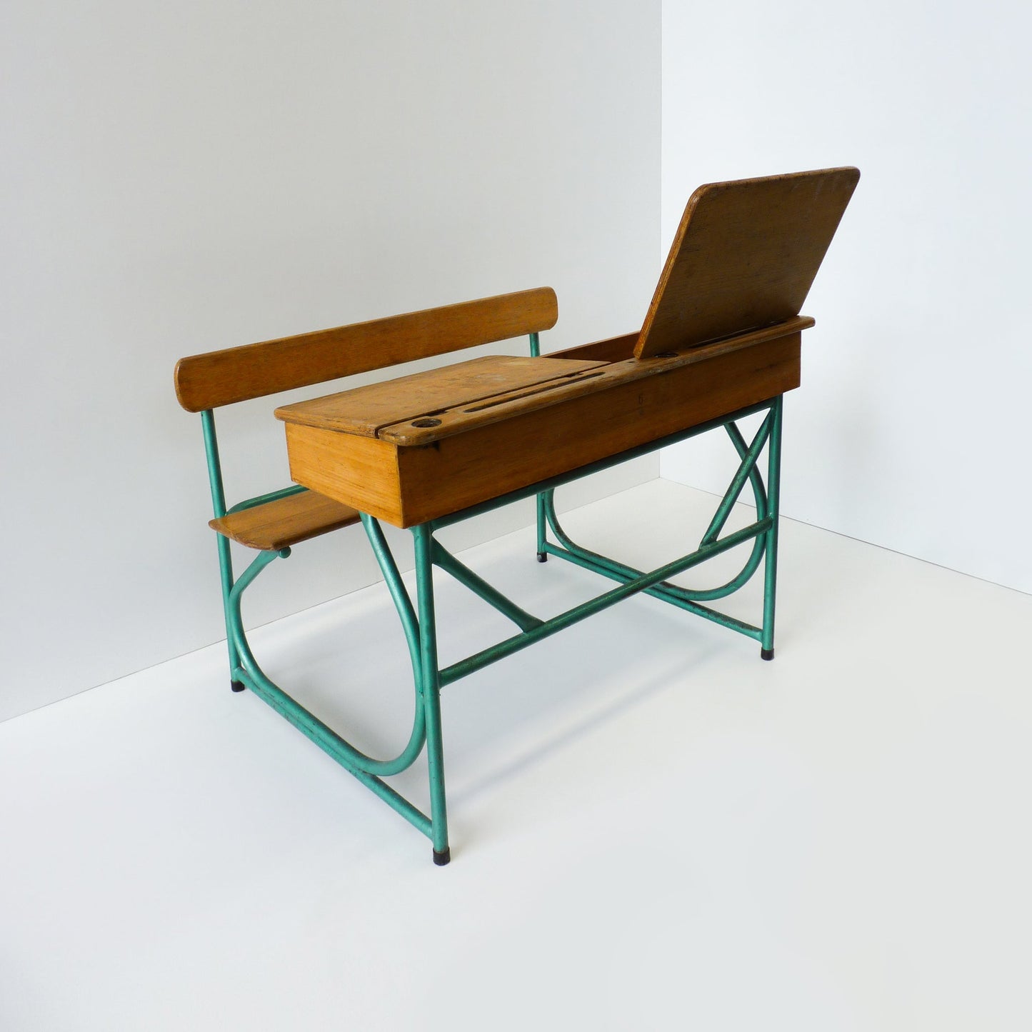 Vintage 2-Seater School Desk