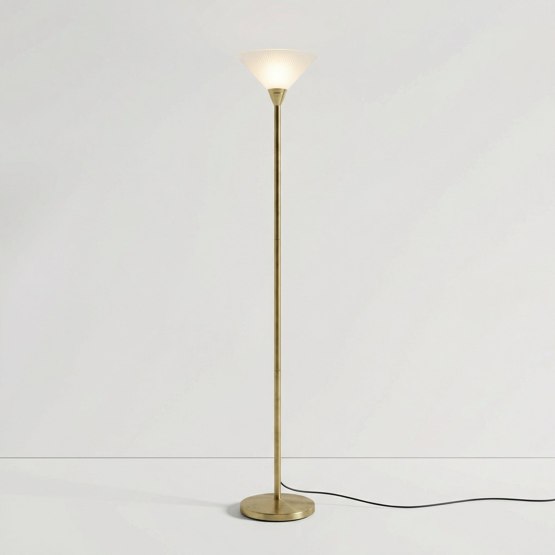 Brass Uplighter Floor Lamp