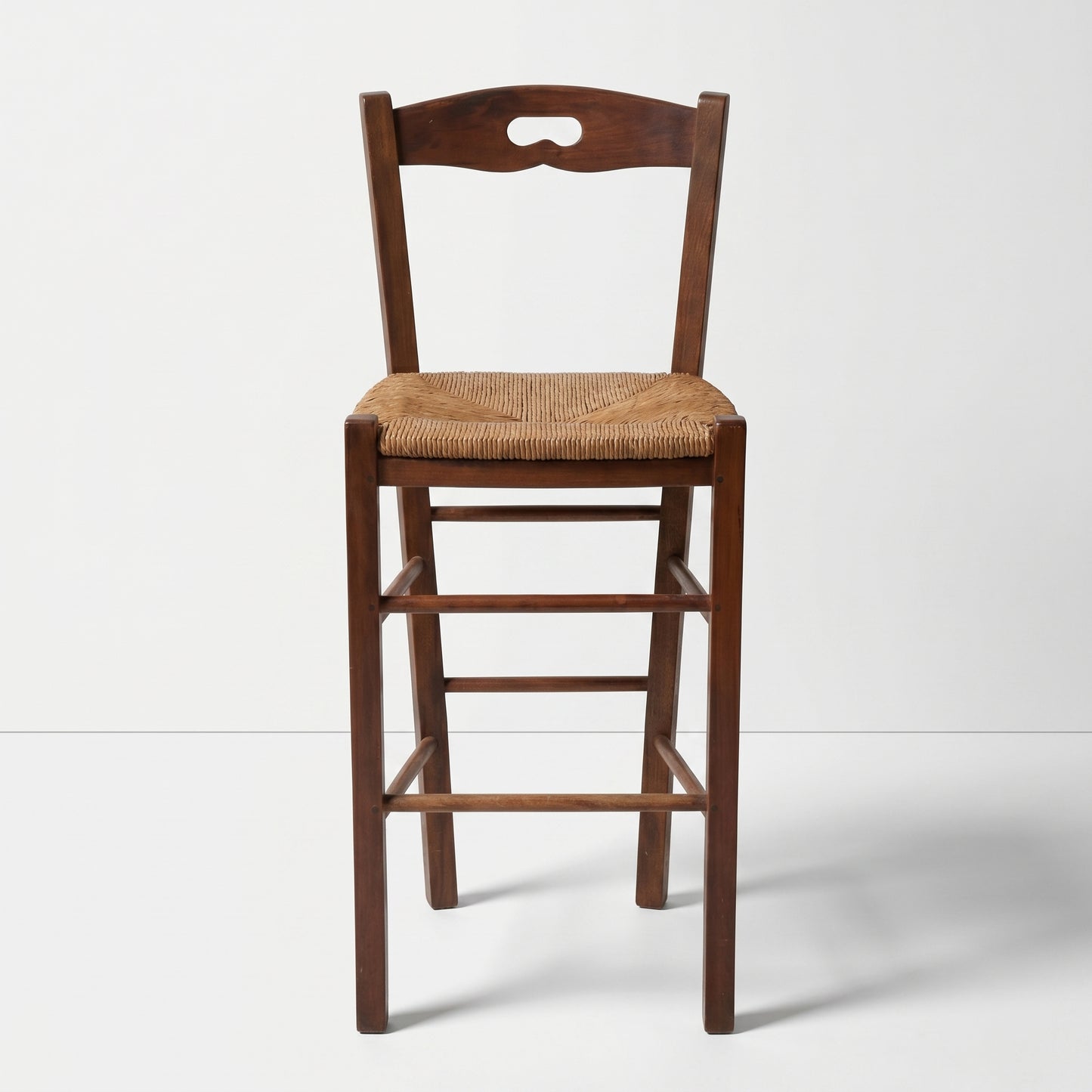 Woven Rush Bar Stool