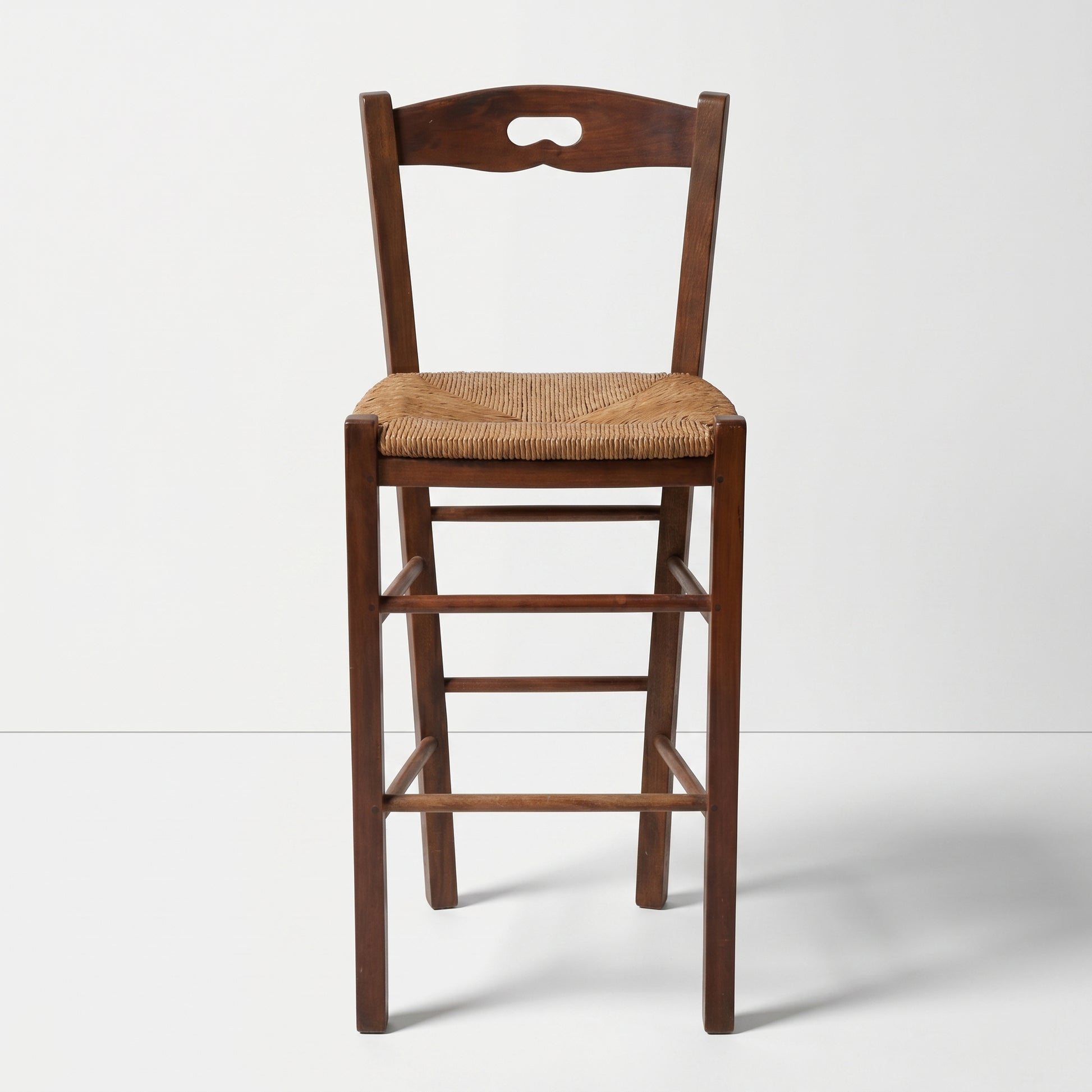 Woven Rush Bar Stool