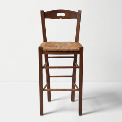 Woven Rush Bar Stool