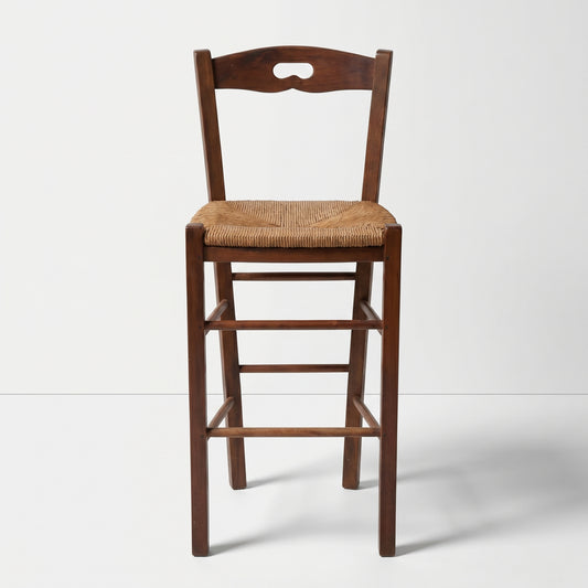 Woven Rush Bar Stool