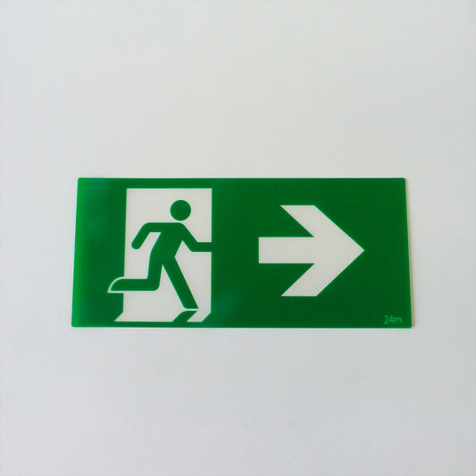 Right Arrow Exit Sign Graphic