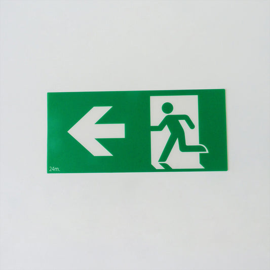 Left Arrow Exit Sign Graphic
